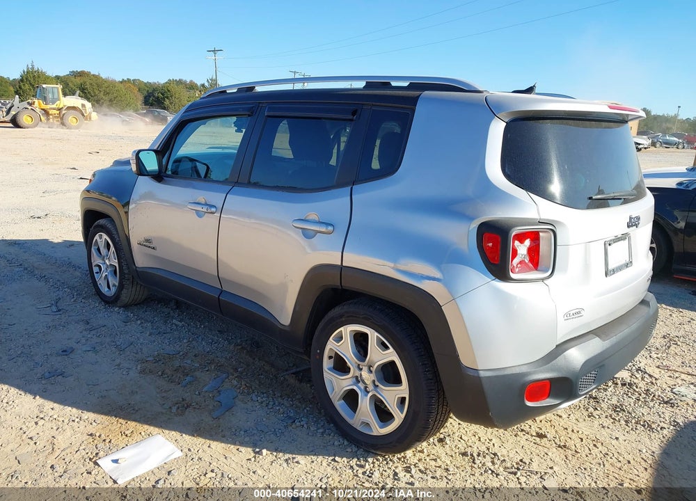 2016 JEEP RENEGADE LIMITED VIN: ZACCJADT8GPC52152