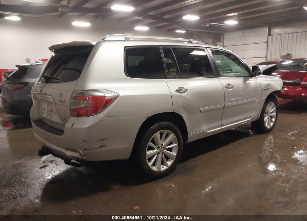 2008 TOYOTA HIGHLANDER HYBRID LIMITED VIN: JTEEW44A482003588