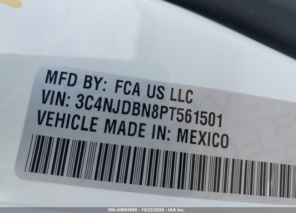 2023 JEEP COMPASS LATITUDE 4X4 VIN: 3C4NJDBN8PT561501
