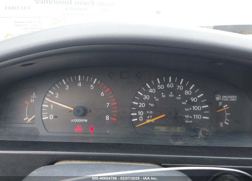 2000 TOYOTA TACOMA BASE V6 VIN: 4TAWN72N0YZ583797