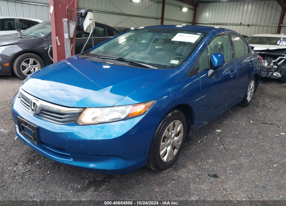 2012 HONDA CIVIC SDN LX VIN: 2HGFB2F52CH564382