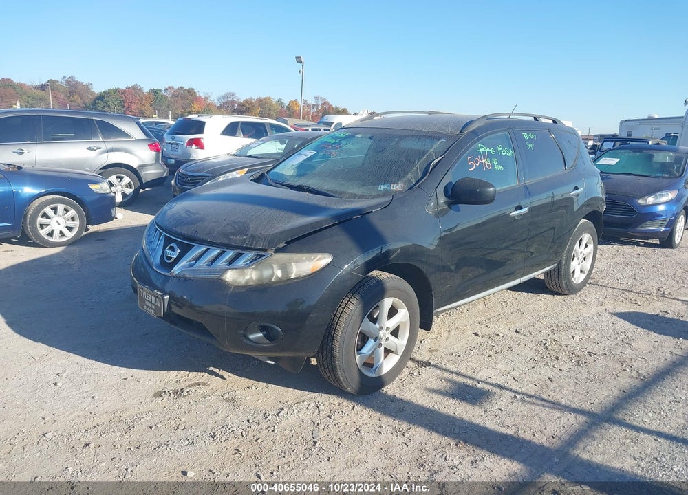 2009 NISSAN MURANO S VIN: JN8AZ18U89W017098