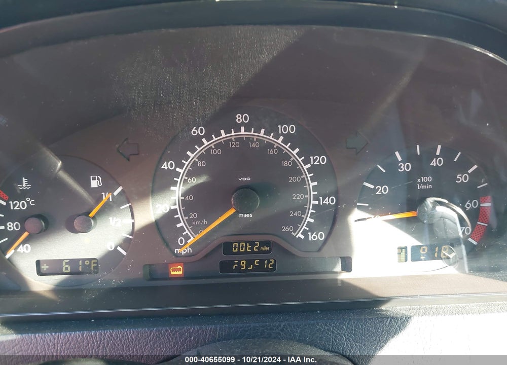 2000 MERCEDES-BENZ C 230 KOMPRESSOR VIN: WDBHA24G7YA848626