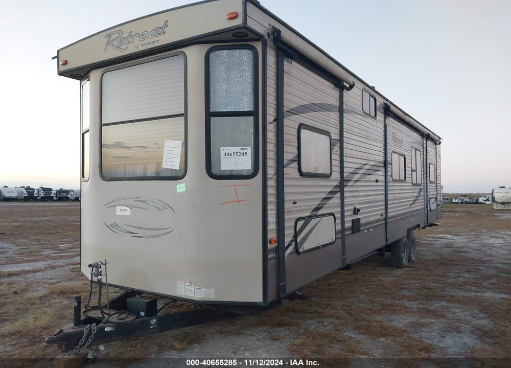 2016 KEYSTONE RV RETREAT TRAVEL TRAILER VIN: 4YDT39D22GW260358