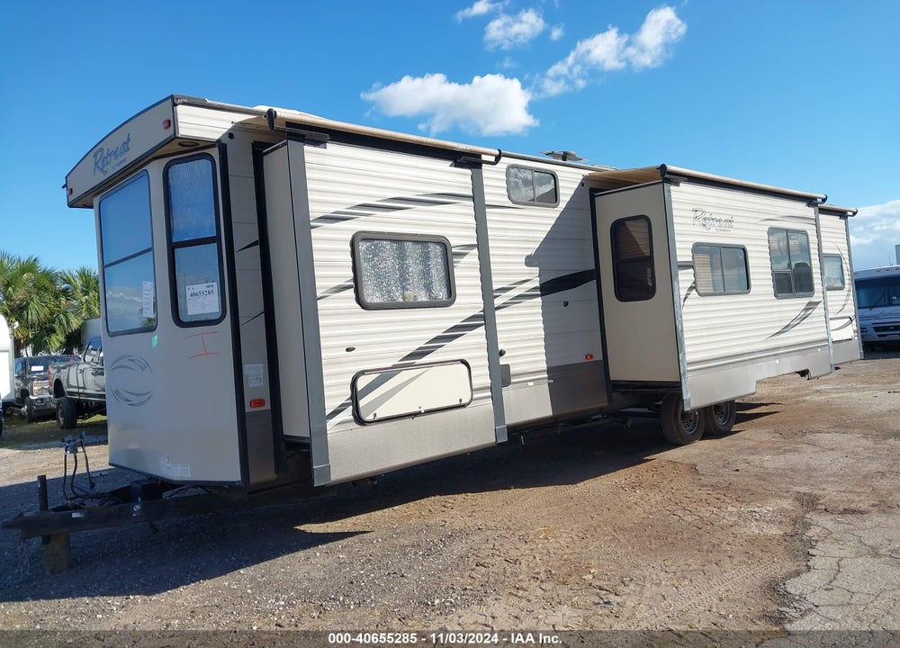 2016 KEYSTONE RV RETREAT TRAVEL TRAILER VIN: 4YDT39D22GW260358