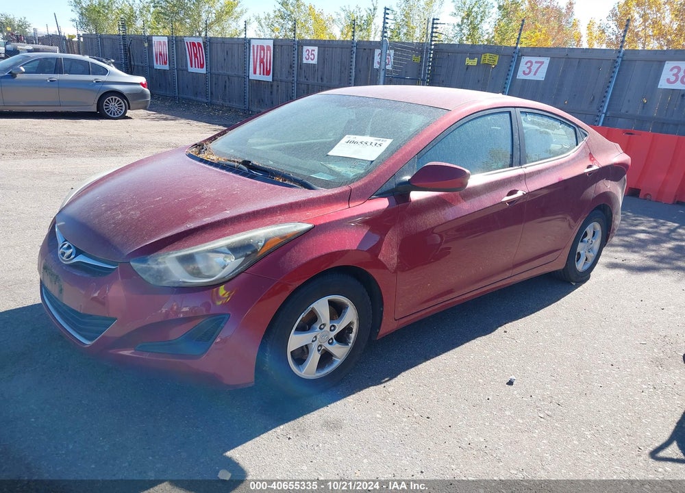 2014 HYUNDAI ELANTRA VIN: 5NPDH4AE7EH480754