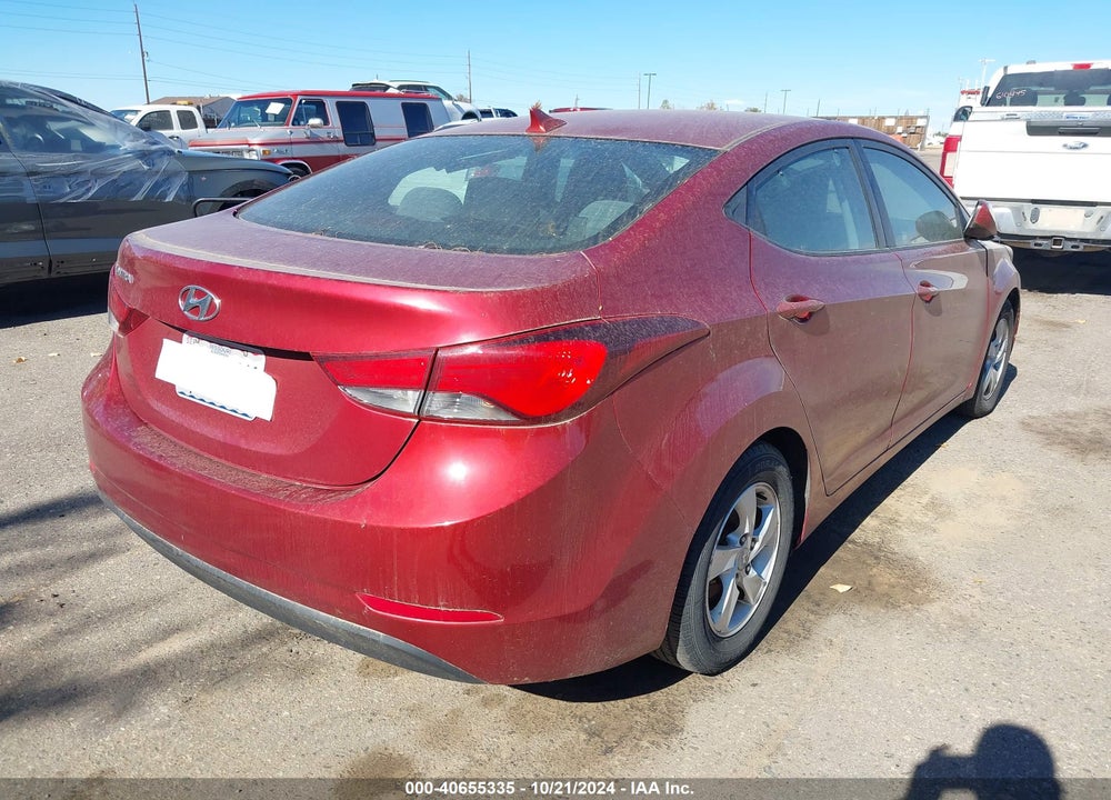 2014 HYUNDAI ELANTRA VIN: 5NPDH4AE7EH480754