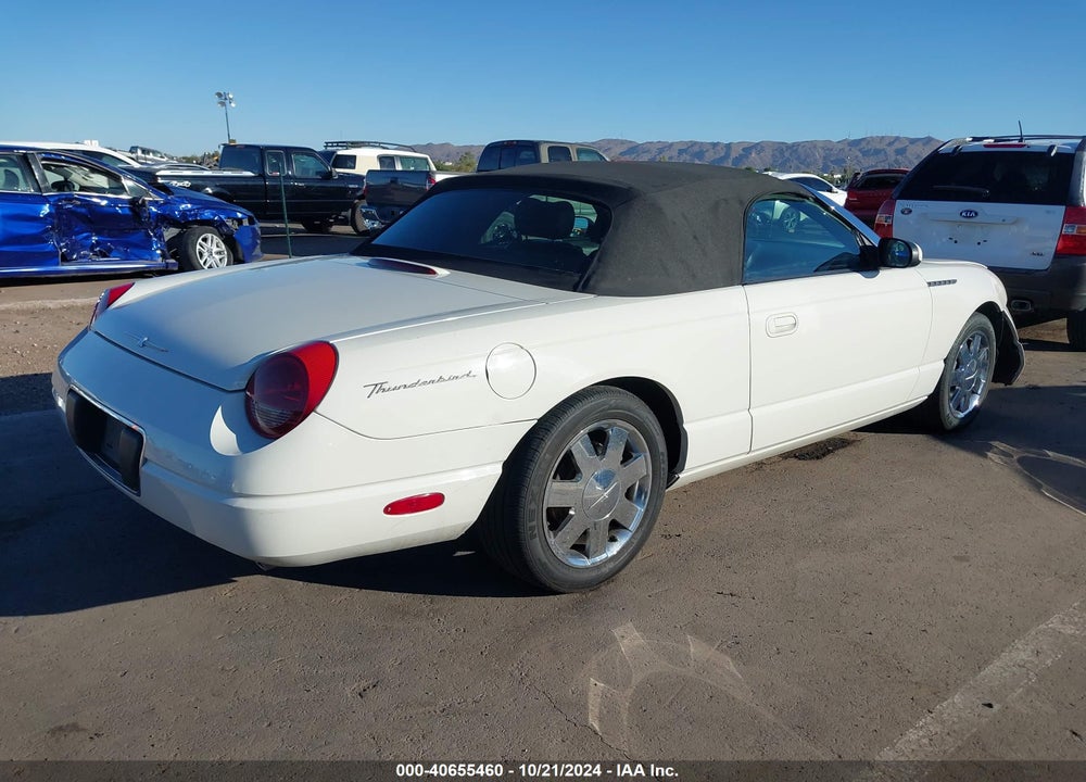 2002 FORD THUNDERBIRD VIN: 1FAHP60A02Y107473