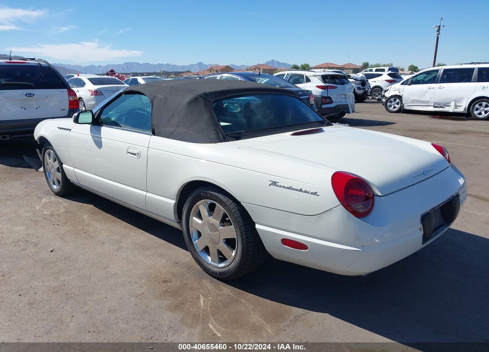2002 FORD THUNDERBIRD VIN: 1FAHP60A02Y107473