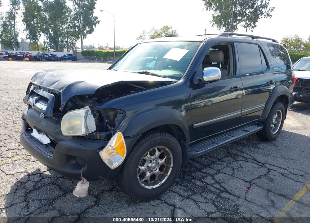 2007 TOYOTA SEQUOIA LIMITED V8 VIN: 5TDZT38A77S296736