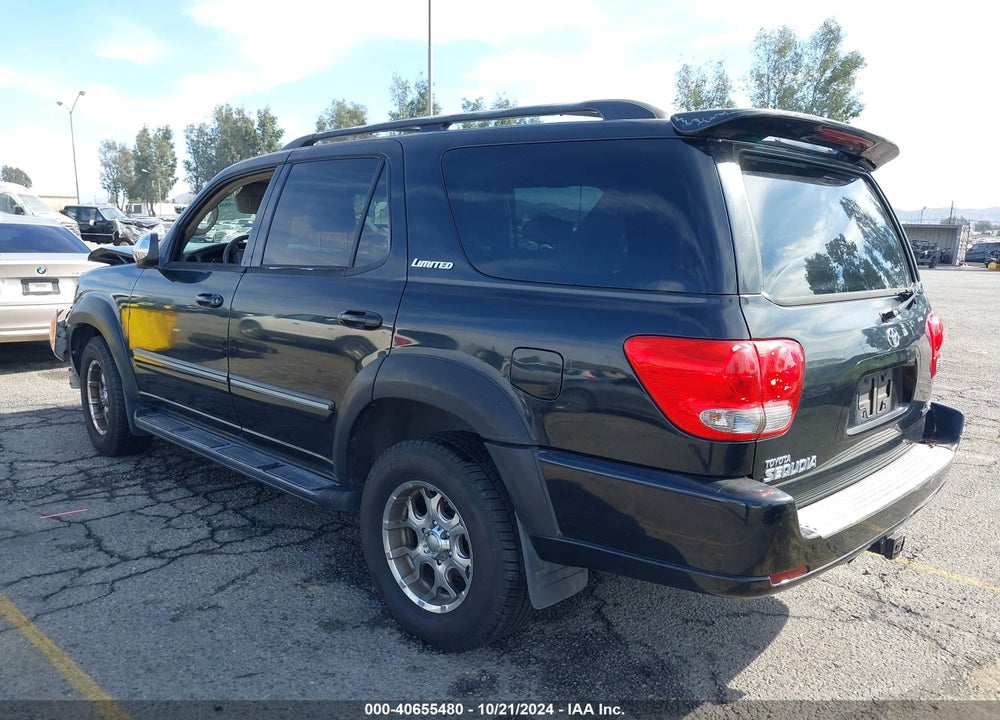 2007 TOYOTA SEQUOIA LIMITED V8 VIN: 5TDZT38A77S296736
