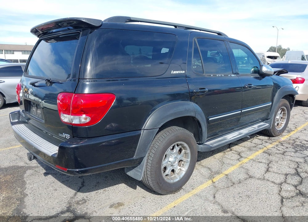 2007 TOYOTA SEQUOIA LIMITED V8 VIN: 5TDZT38A77S296736