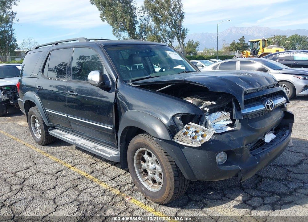 2007 TOYOTA SEQUOIA LIMITED V8 VIN: 5TDZT38A77S296736