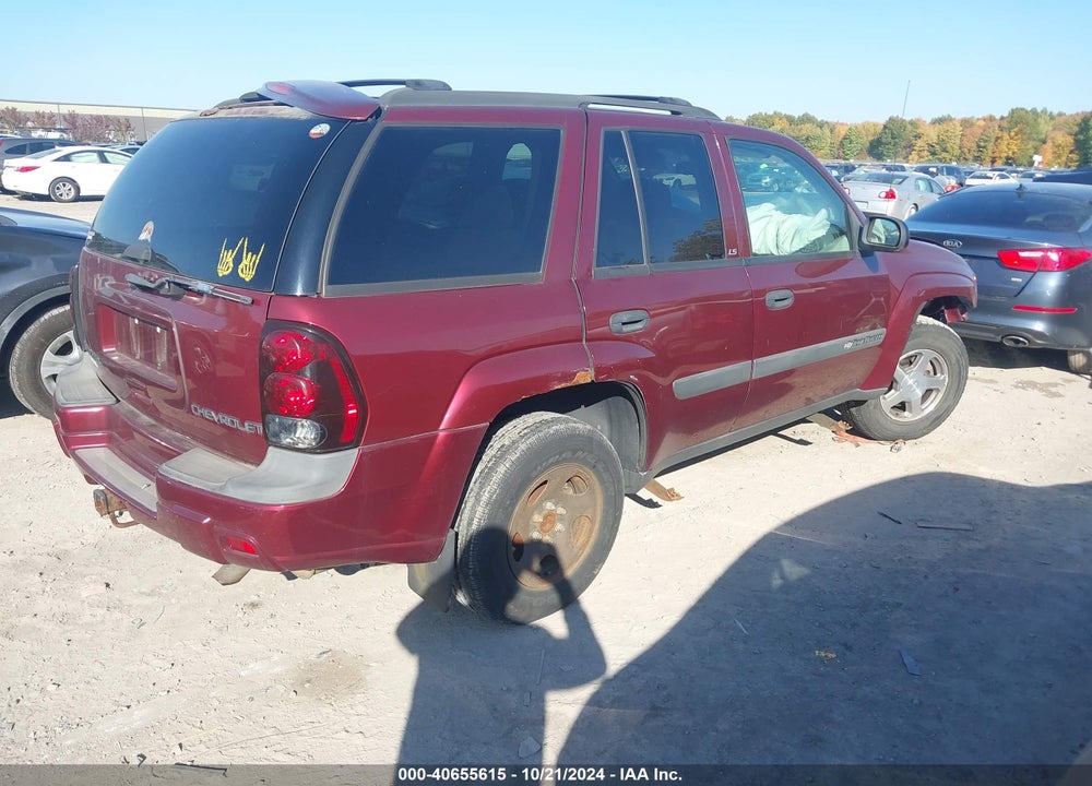 2004 CHEVROLET TRAILBLAZER LS VIN: 1GNDT13S042449319