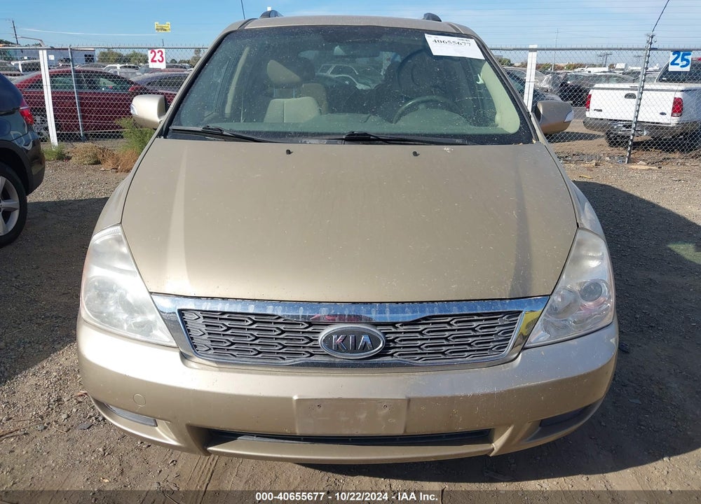 2011 KIA SEDONA LX VIN: KNDMG4C71B6406396
