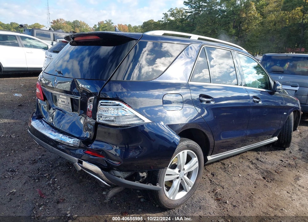 2012 MERCEDES-BENZ ML 350 4MATIC VIN: 4JGDA5HB8CA040225