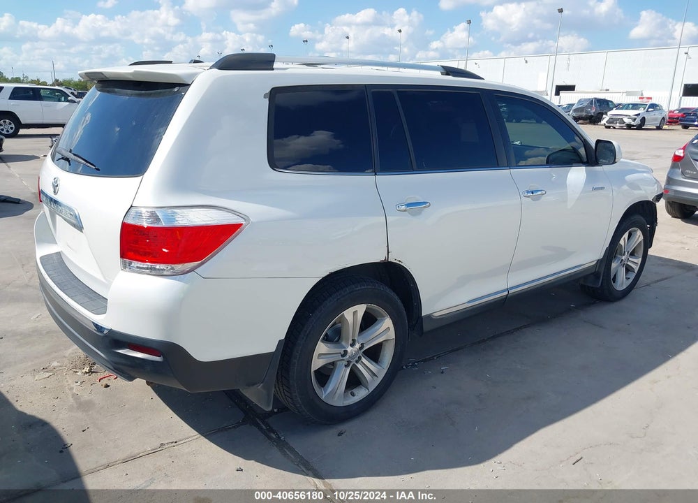 2012 TOYOTA HIGHLANDER LIMITED V6 VIN: 5TDYK3EH4CS088632