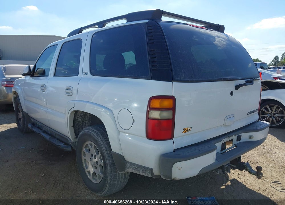 2003 CHEVROLET TAHOE Z71 VIN: 1GNEK13Z53R147101