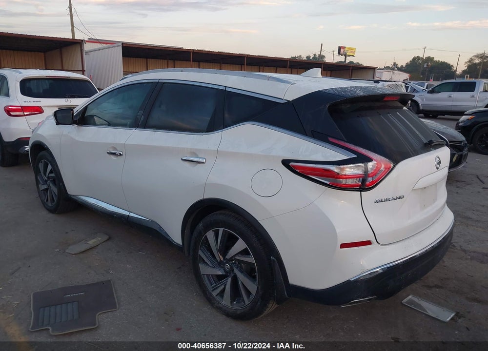 2017 NISSAN MURANO PLATINUM VIN: 5N1AZ2MG6HN112888