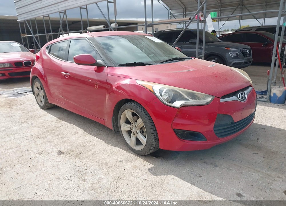 2013 HYUNDAI VELOSTER BASE W/GRAY VIN: KMHTC6AD8DU147234