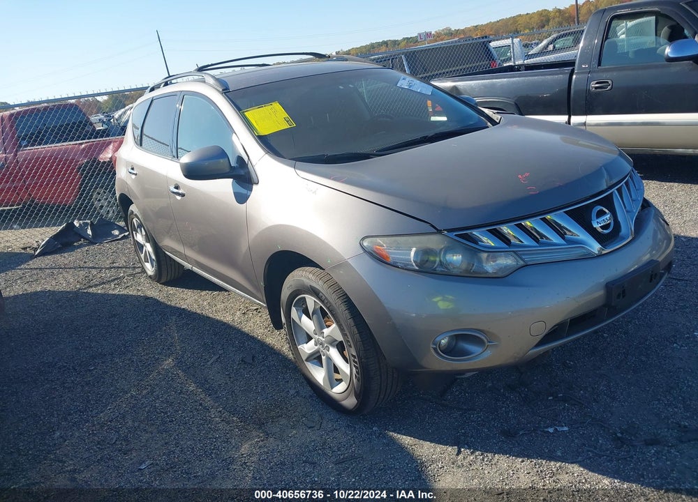 2010 NISSAN MURANO SL VIN: JN8AZ1MWXAW116372