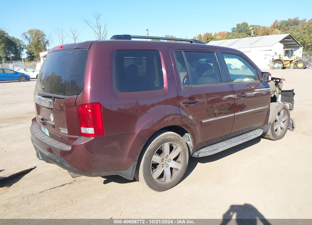 2013 HONDA PILOT TOURING VIN: 5FNYF4H97DB026467
