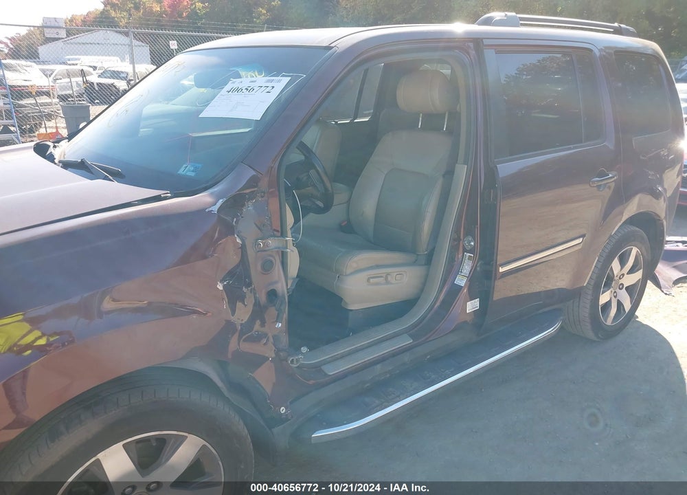 2013 HONDA PILOT TOURING VIN: 5FNYF4H97DB026467