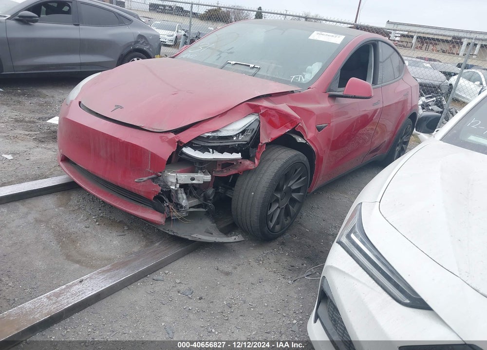 2022 TESLA MODEL Y LONG RANGE DUAL MOTOR ALL-WHEEL DRIVE VIN: 7SAYGDEEXNF350824