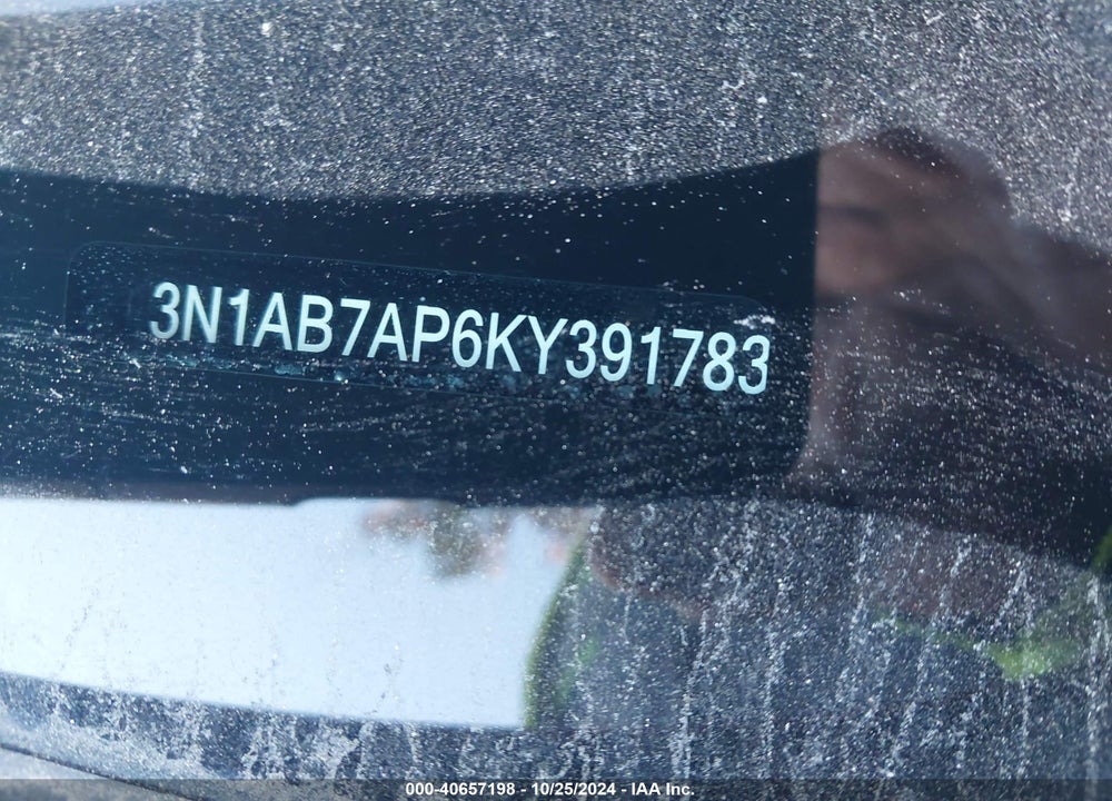 2019 NISSAN SENTRA SV VIN: 3N1AB7AP6KY391783