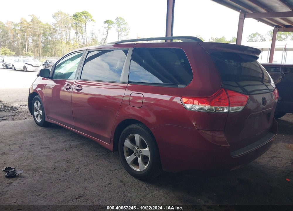 2011 TOYOTA SIENNA LE V6 VIN: 5TDKK3DC3BS062095