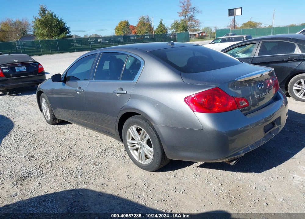 2011 INFINITI G37X VIN: JN1CV6AR9BM403097
