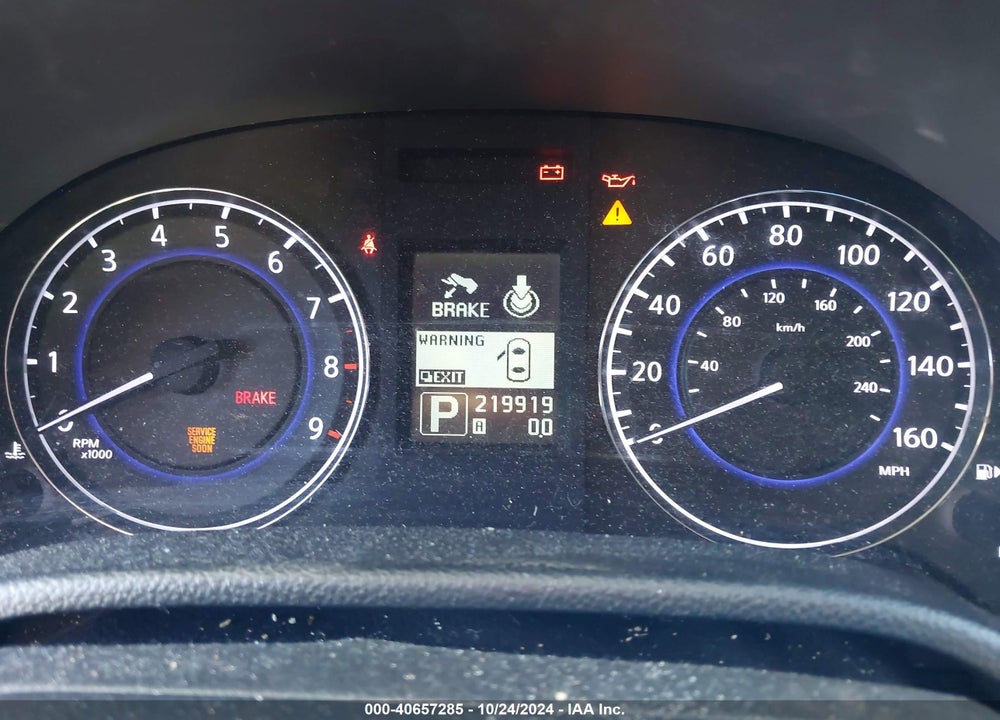 2011 INFINITI G37X VIN: JN1CV6AR9BM403097