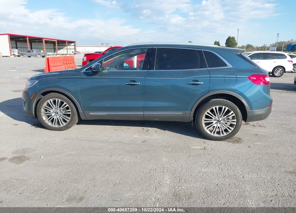 2016 LINCOLN MKX RESERVE VIN: 2LMTJ6LR2GBL76456