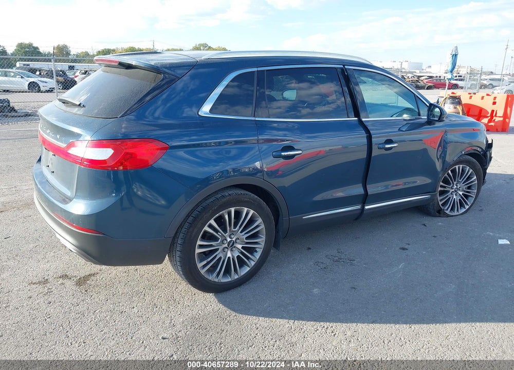2016 LINCOLN MKX RESERVE VIN: 2LMTJ6LR2GBL76456