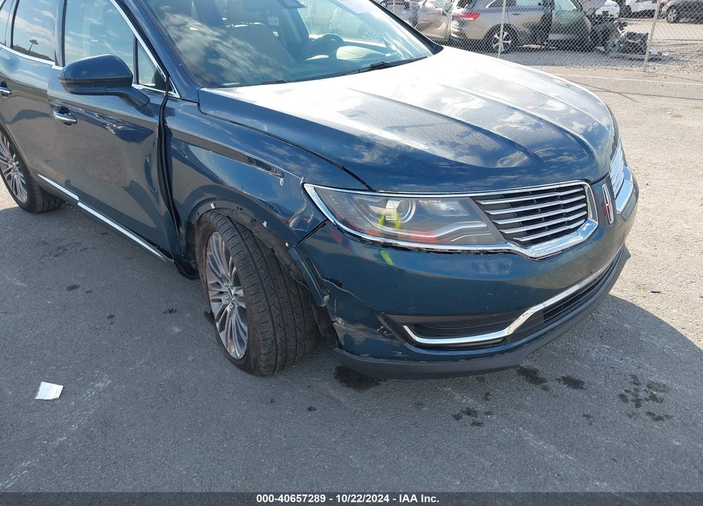 2016 LINCOLN MKX RESERVE VIN: 2LMTJ6LR2GBL76456