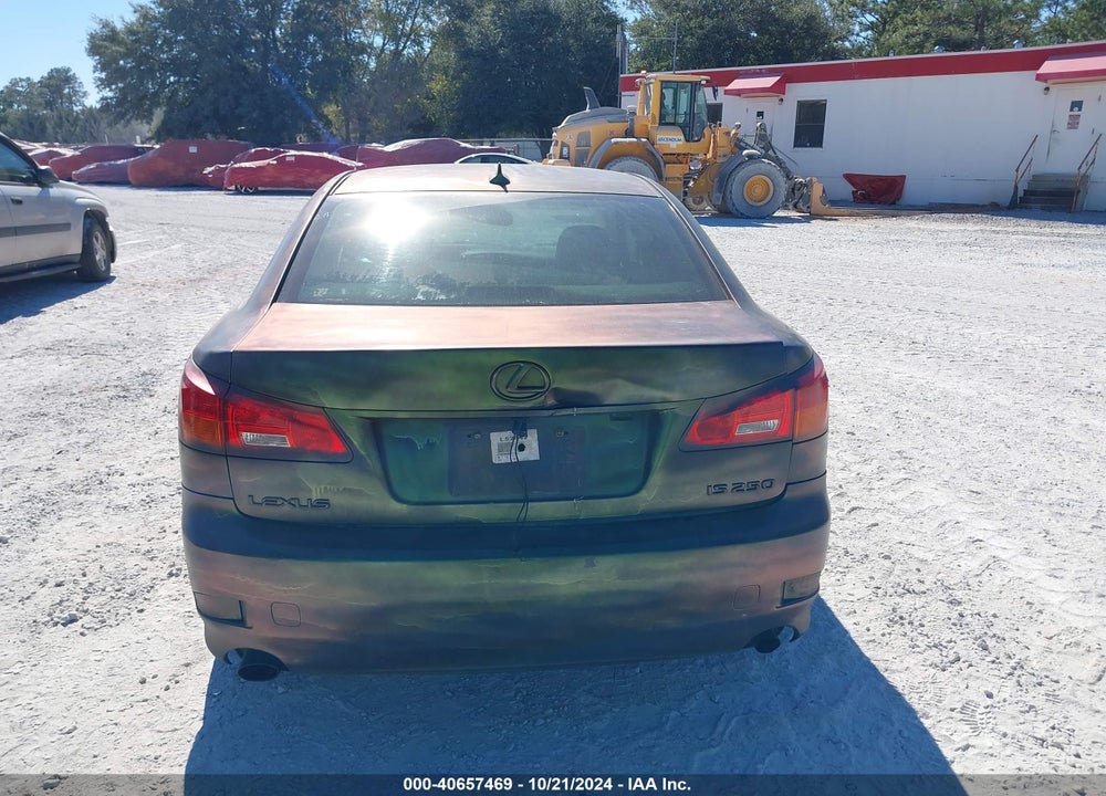 2008 LEXUS IS 250 VIN: JTHBK262685059056