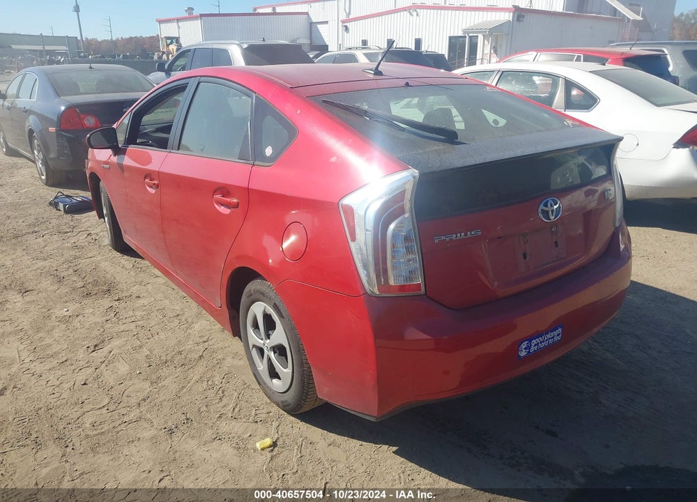 2013 TOYOTA PRIUS THREE VIN: JTDKN3DU4D0345336