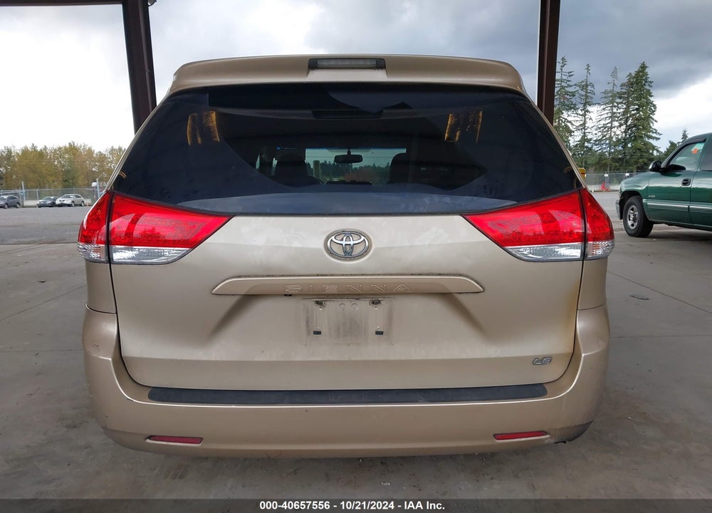 2011 TOYOTA SIENNA LE V6 VIN: 5TDKK3DC1BS126375