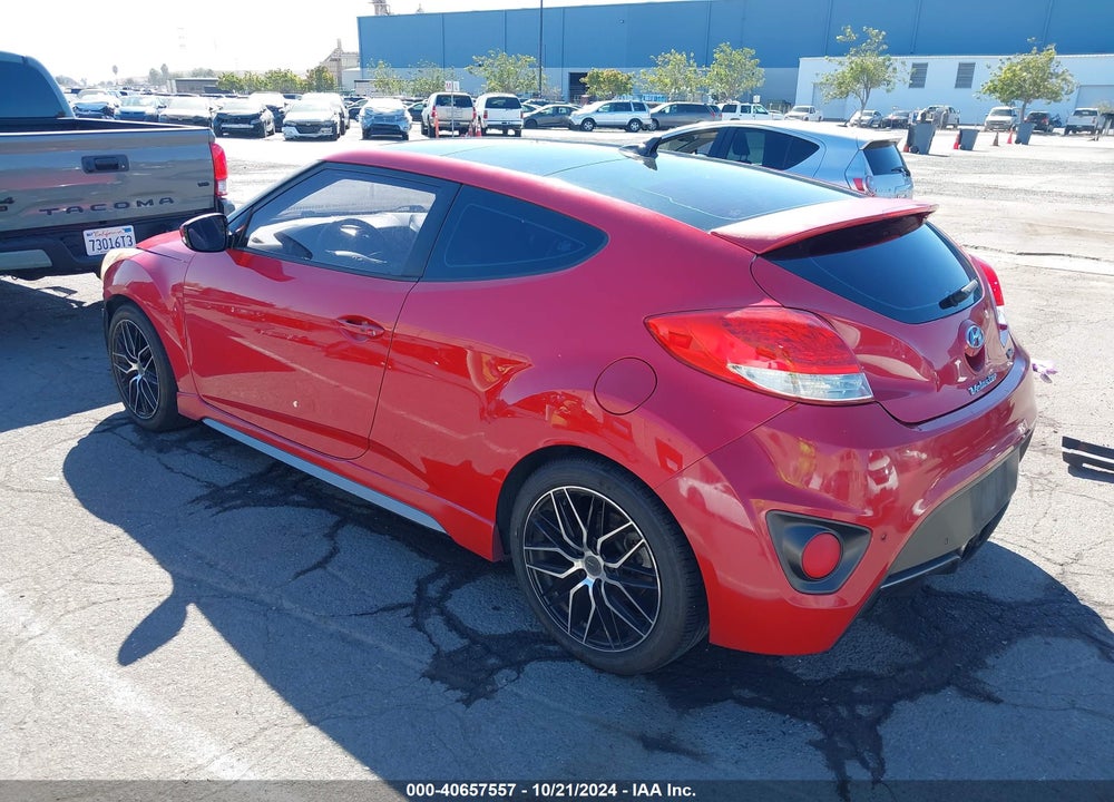 2013 HYUNDAI VELOSTER TURBO W/BLACK VIN: KMHTC6AE2DU114383