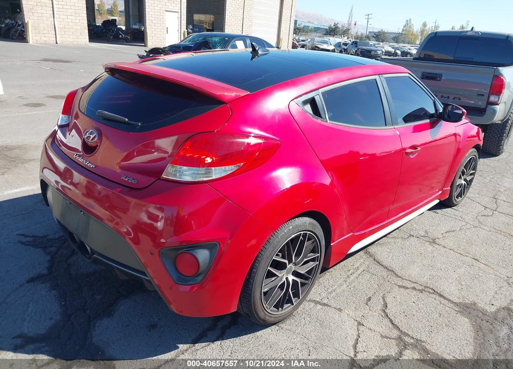 2013 HYUNDAI VELOSTER TURBO W/BLACK VIN: KMHTC6AE2DU114383