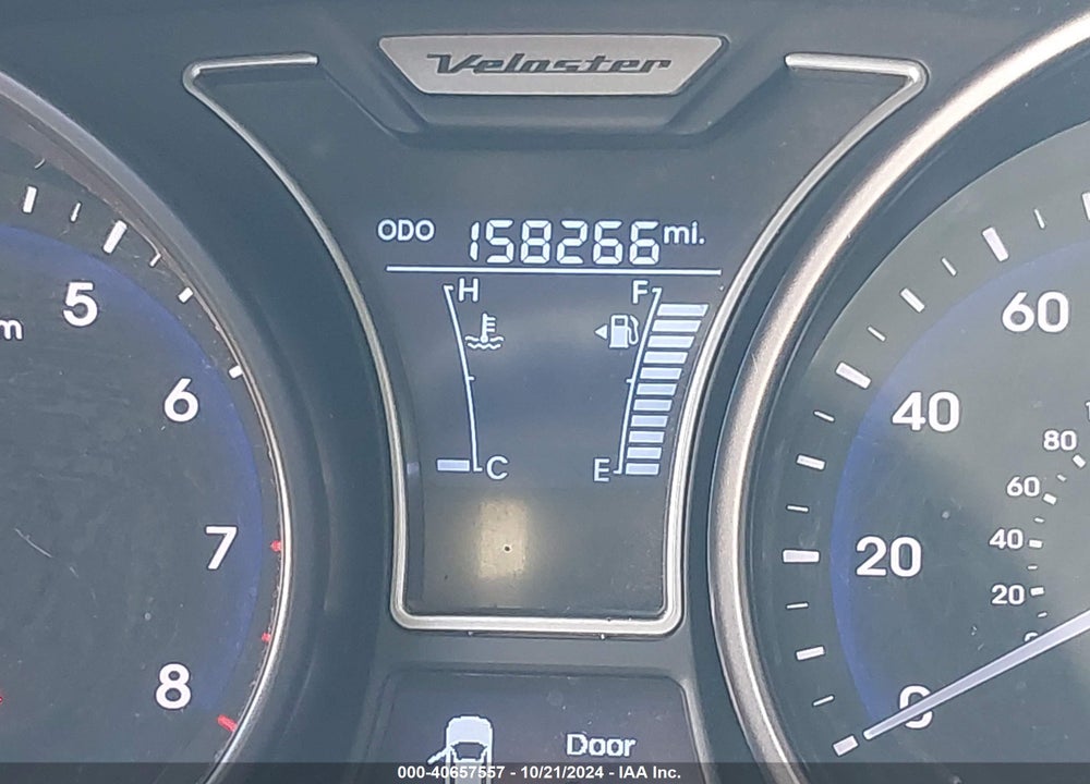 2013 HYUNDAI VELOSTER TURBO W/BLACK VIN: KMHTC6AE2DU114383