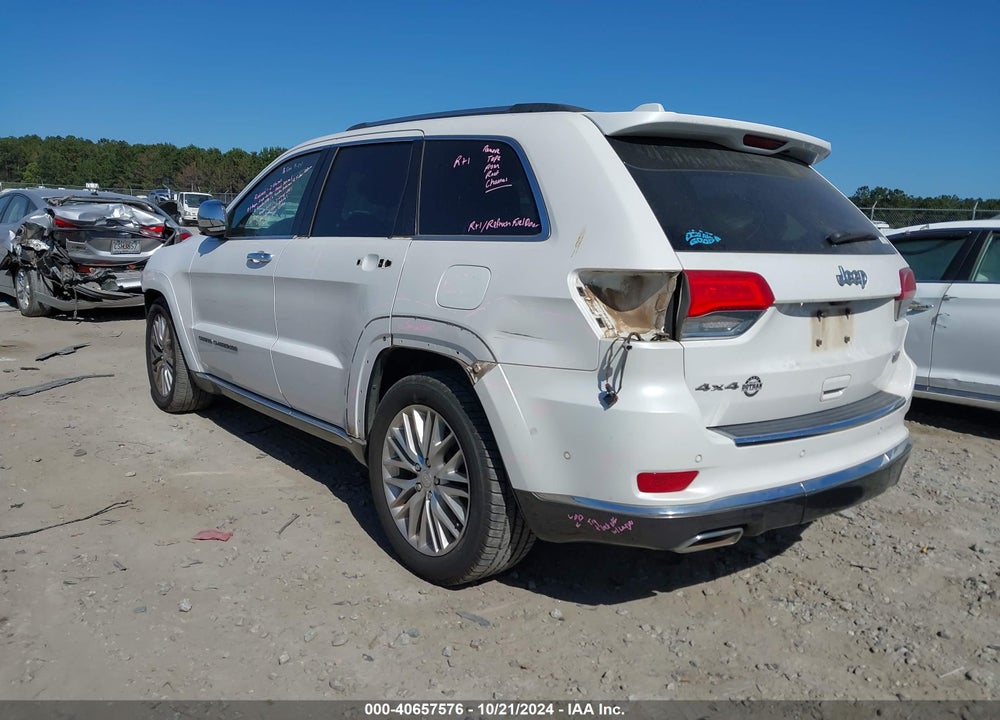 2017 JEEP GRAND CHEROKEE SUMMIT 4X4 VIN: 1C4RJFJT0HC723809