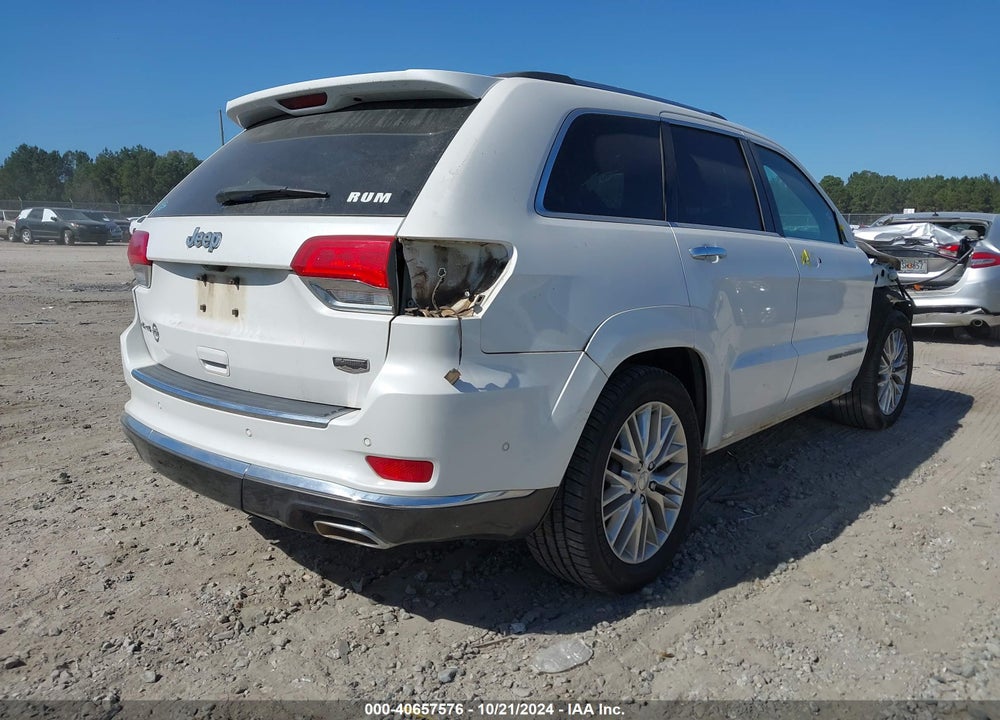 2017 JEEP GRAND CHEROKEE SUMMIT 4X4 VIN: 1C4RJFJT0HC723809