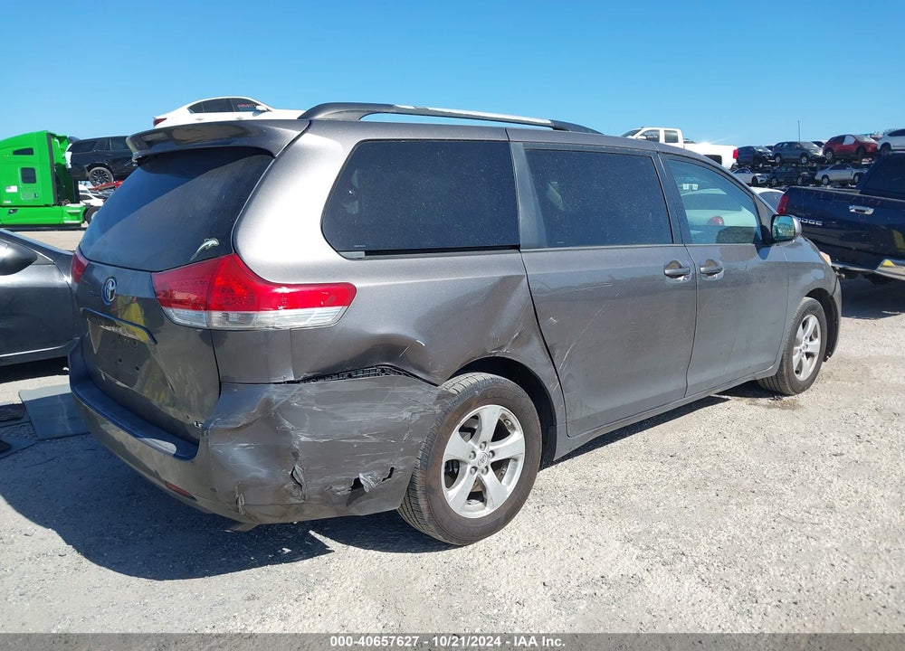 2013 TOYOTA SIENNA LE V6 8 PASSENGER VIN: 5TDKK3DC3DS401120