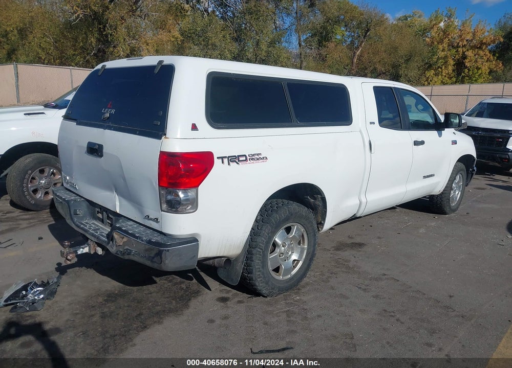 2008 TOYOTA TUNDRA SR5 5.7L V8 VIN: 5TFBV54108X037465