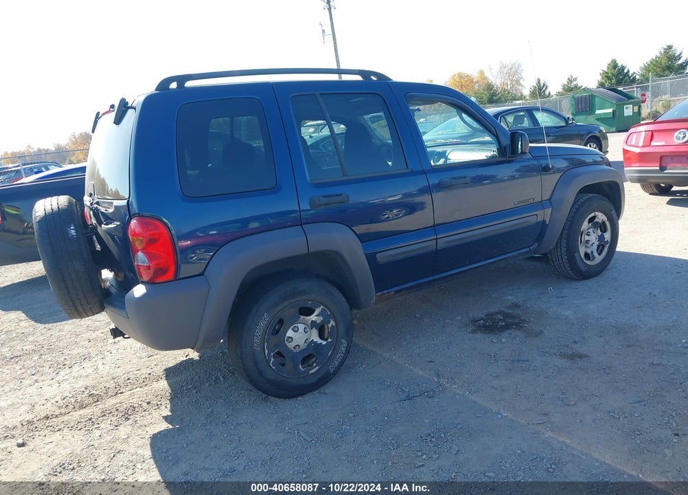 2004 JEEP LIBERTY SPORT VIN: 1J4GL48K74W156567