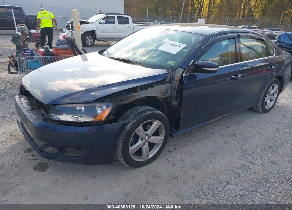 2013 VOLKSWAGEN PASSAT 2.0L TDI SE VIN: 1VWBN7A3XDC069954