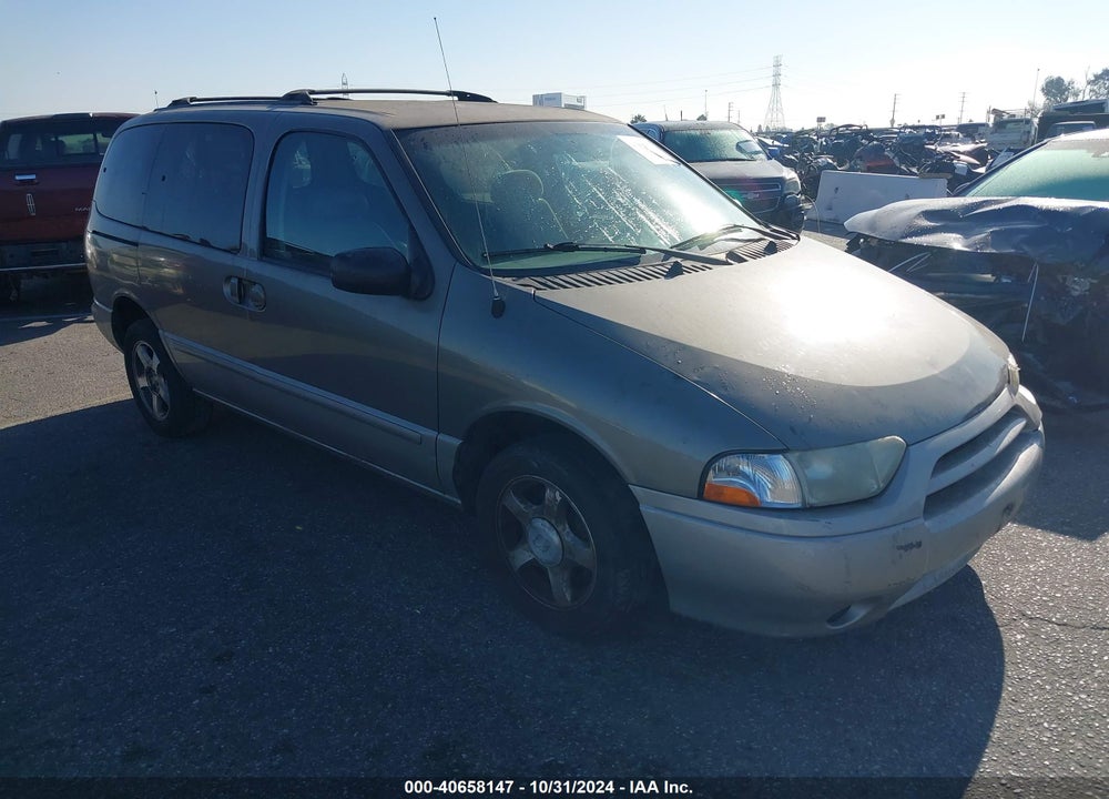 2001 NISSAN QUEST GXE VIN: 4N2ZN15T71D825638