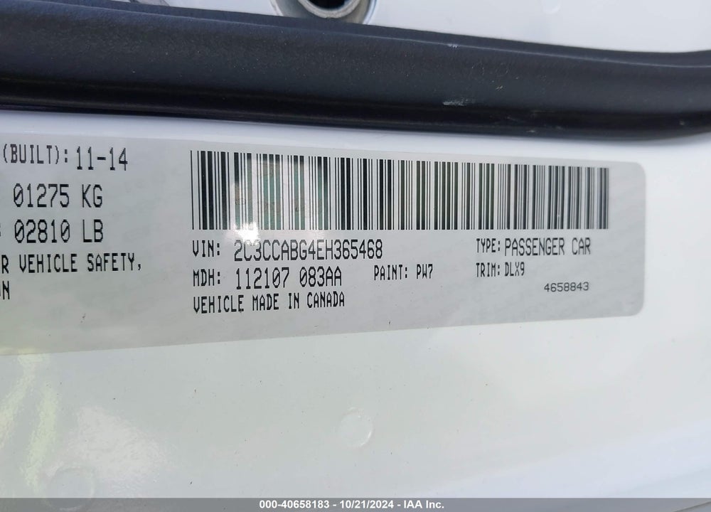 2014 CHRYSLER 300 300S VIN: 2C3CCABG4EH365468