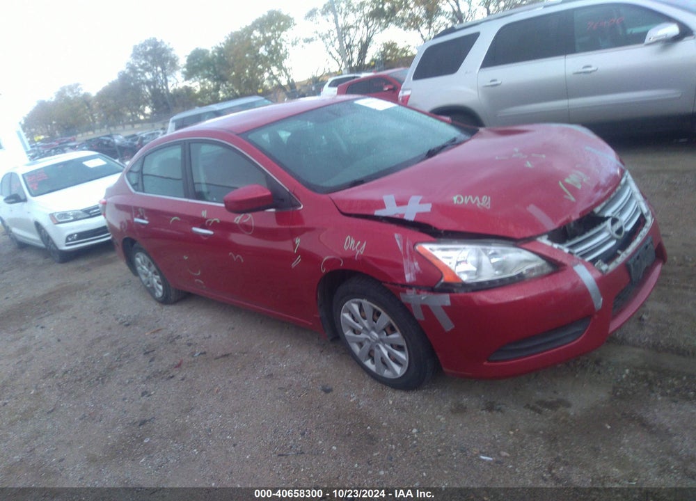 2013 NISSAN SENTRA SV VIN: 3N1AB7APXDL634351